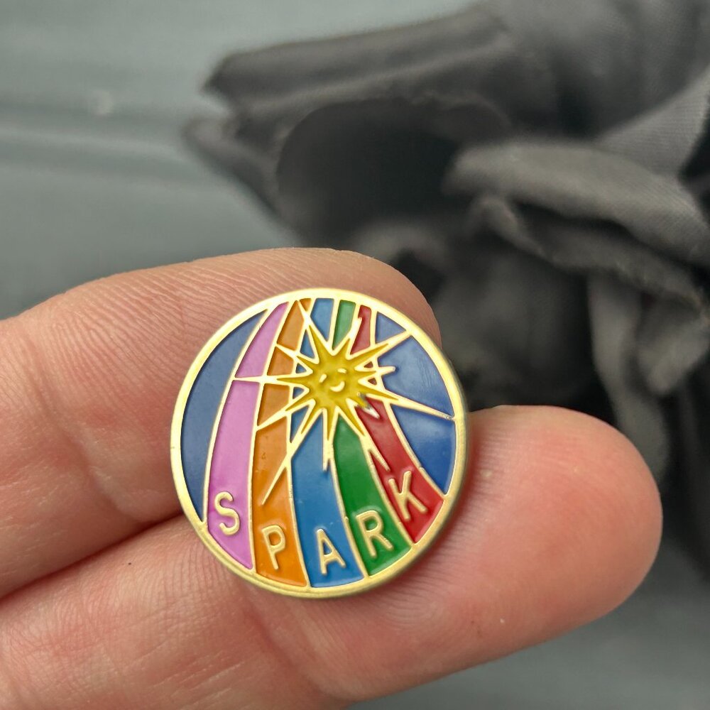 Rainbow Spark Pin